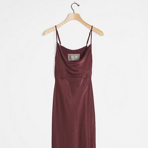 Elyse Bias Slip Dress - Wine L